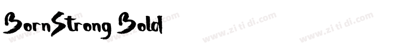 BornStrong Bold字体转换